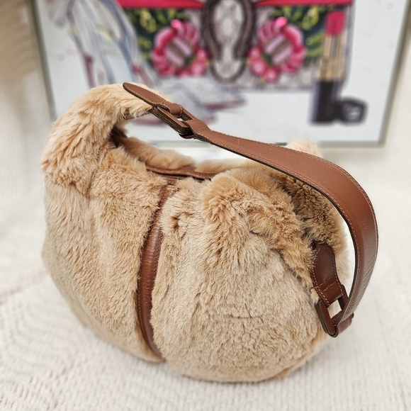 ✅️ SOLD ✅️ Authentic Vintage Longchamp Sac a Main Lune Fuorrere - Picture 3 of 12
